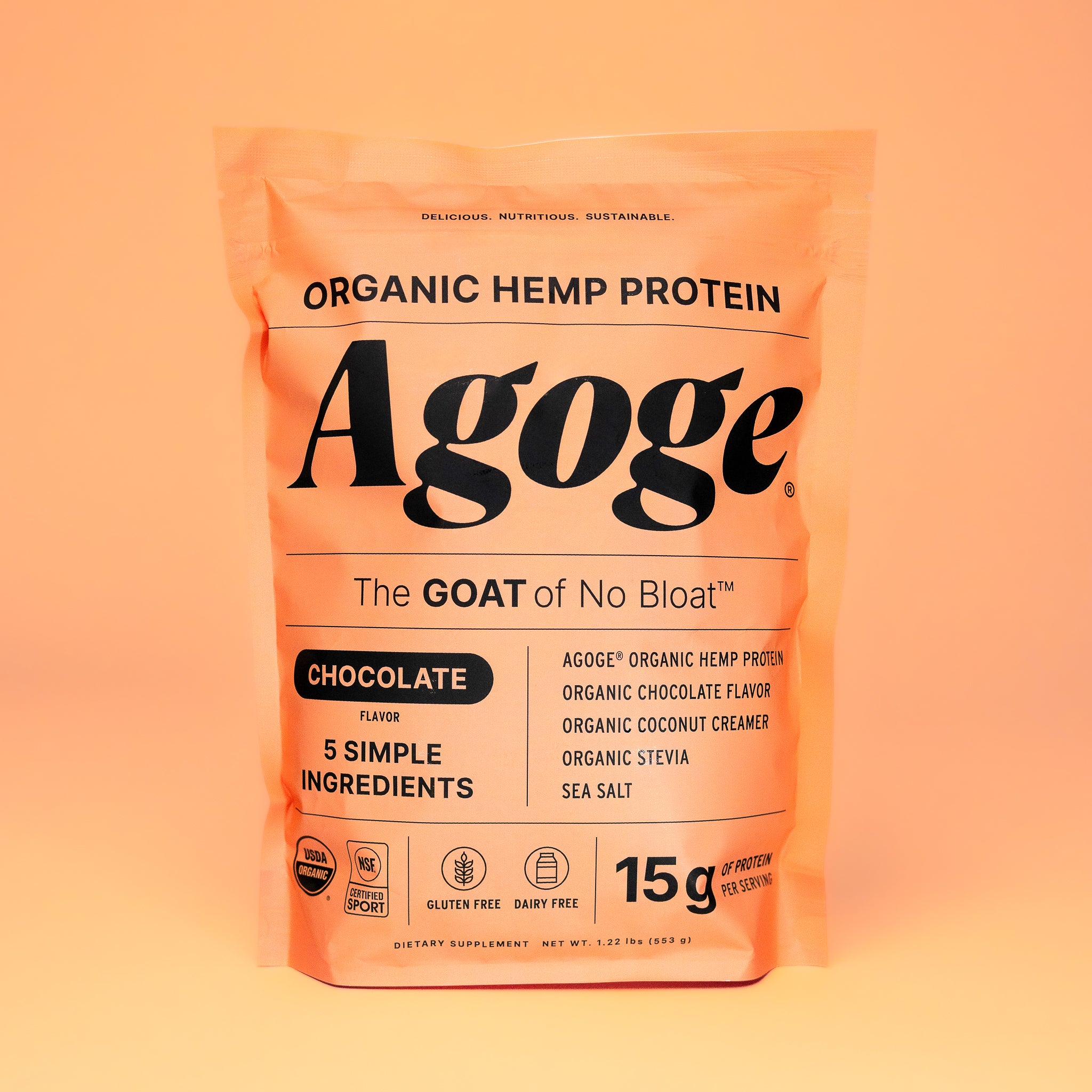 Agoge Organic Hemp Protein - Chocolate